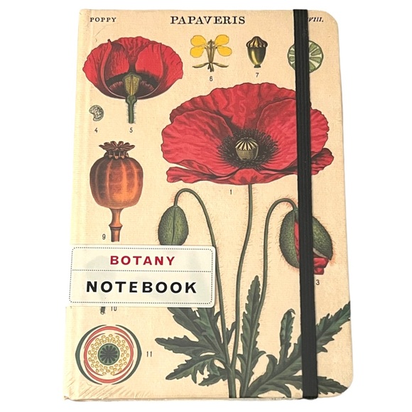 Cavallini & Co. Botany Study Of The Poppy Lined Notebook, 4” x 6” Inches - NWT - Picture 2 of 10